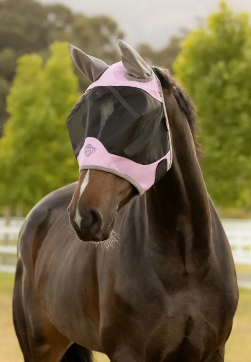 Lemieux Visor-Tek Half Fly Mask Fondant-1