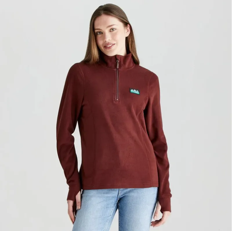 Ridgeline Womens Narvik Fleece Oxblood-1
