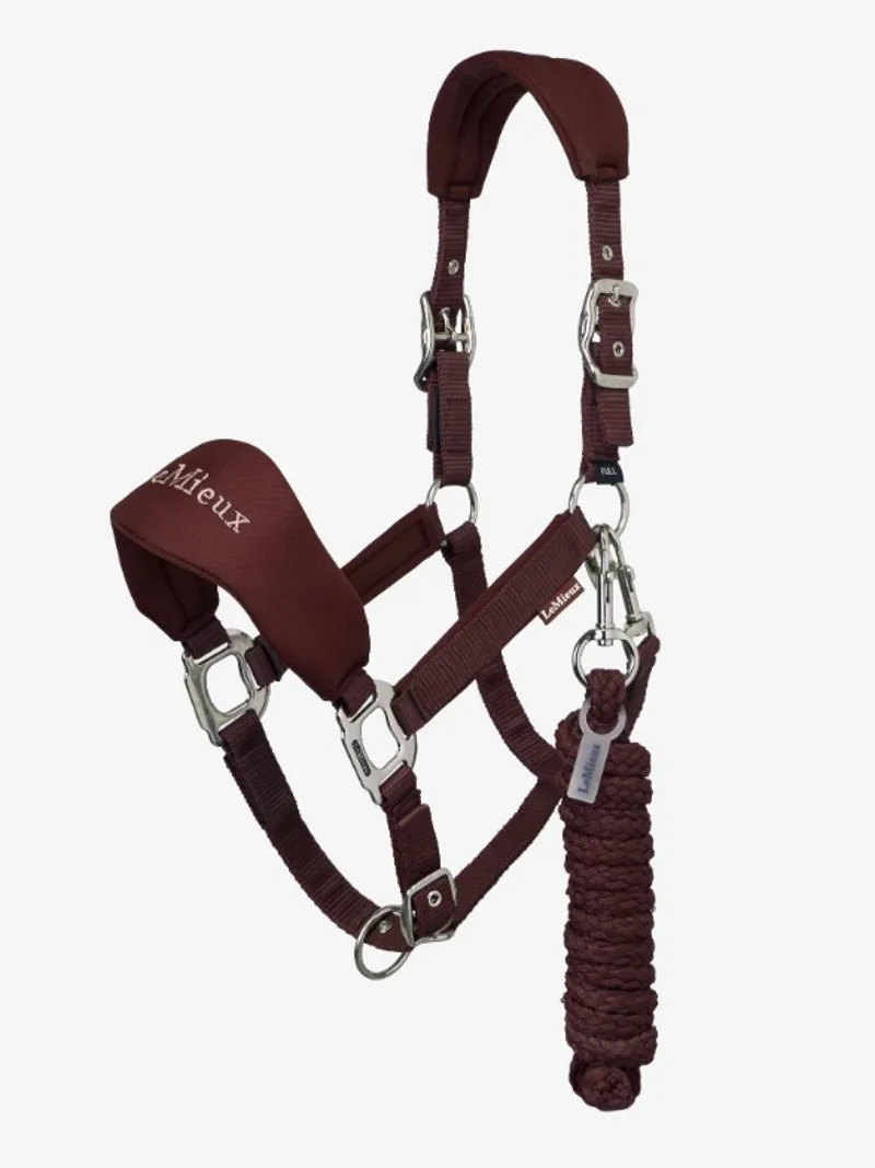 Lemieux Breakaway Vogue Headcollar and Leadrope Bramble