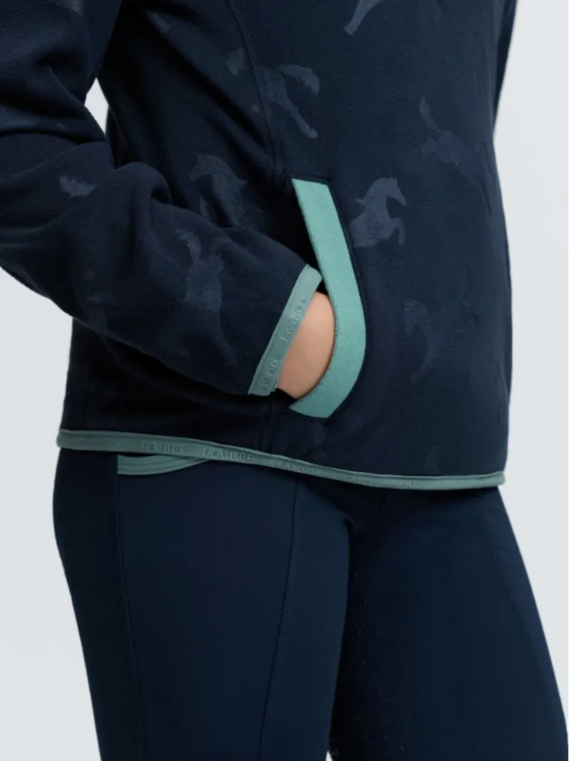 Lemieux Mini Maggie Horse Fleece Navy-2