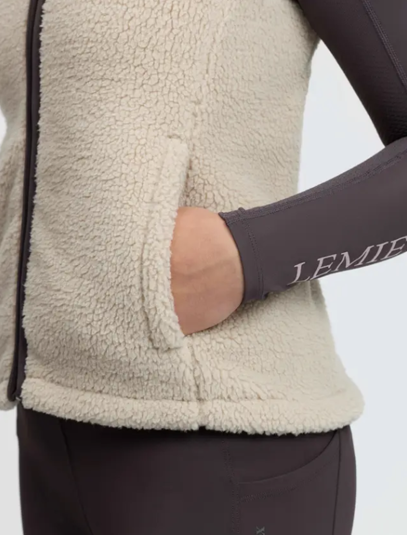 Lemieux Young Rider Trinity Teddy Gilet Almond-2