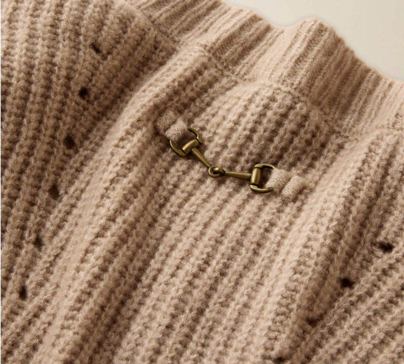 Ariat WMS Blaydon Sweater Oatmeal-3