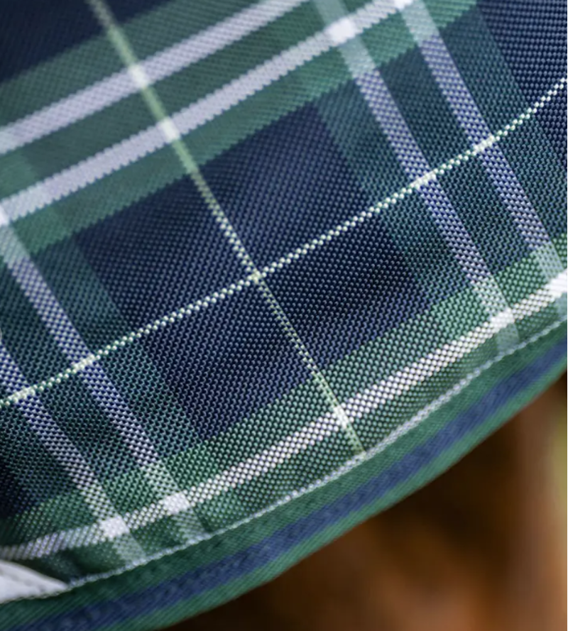 Horseware Rhino Plus Turnout 100g Hunter Check/Green and Navy-1