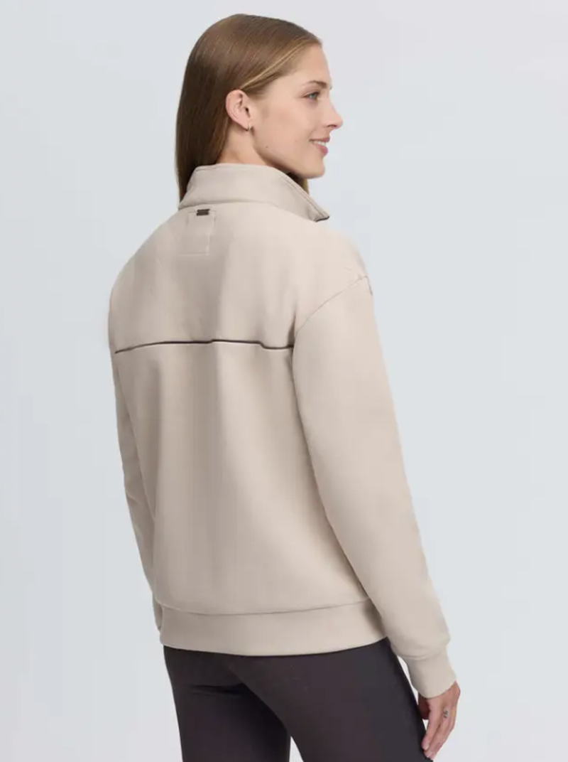 Lemieux Heritage Quarter Zip Sweat Stone-1