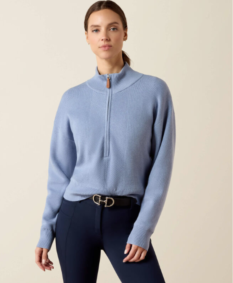Ariat WMS Foxleigh 1/2 Zip Sweater Rainwashed