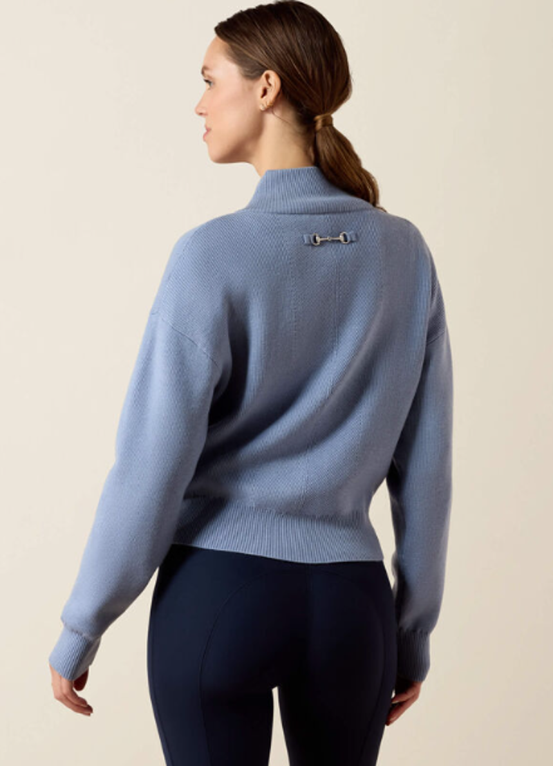 Ariat WMS Foxleigh 1/2 Zip Sweater Rainwashed-1