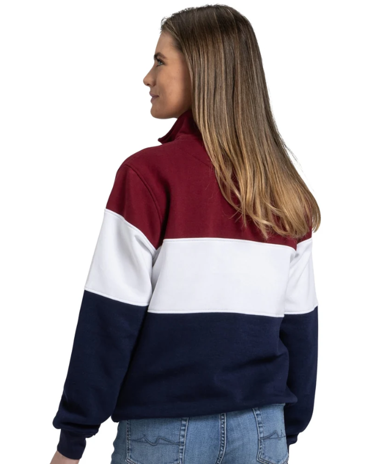 Cotswold Fox Cirencester Quarter Zip Burgundy-2