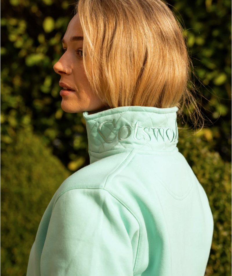 Cotswold Fox Tetbury Quarter Zip Mint-1