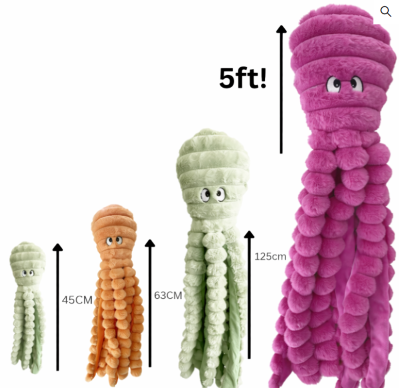 Hem and Boo Superplush Octopus XXL 120cm