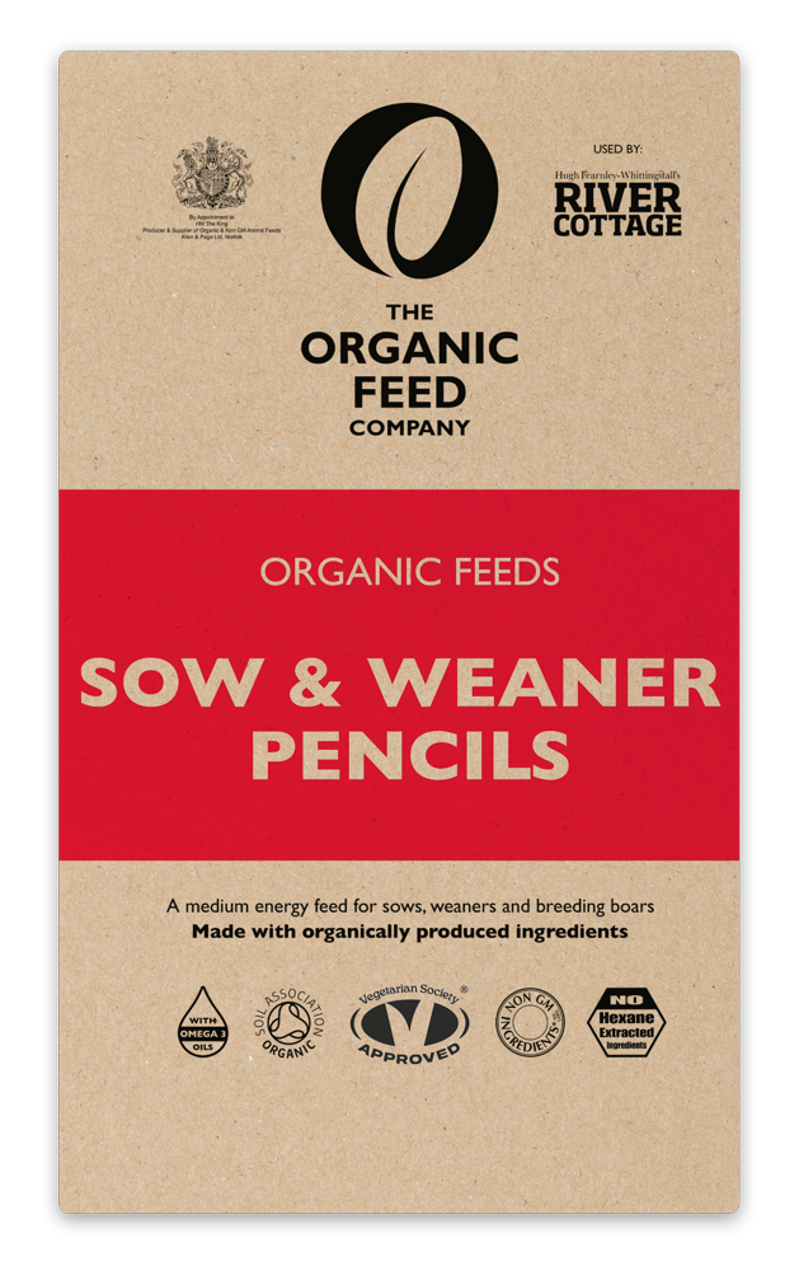 Allen And Page Organic Sow And Weaner Pellets 20Kg