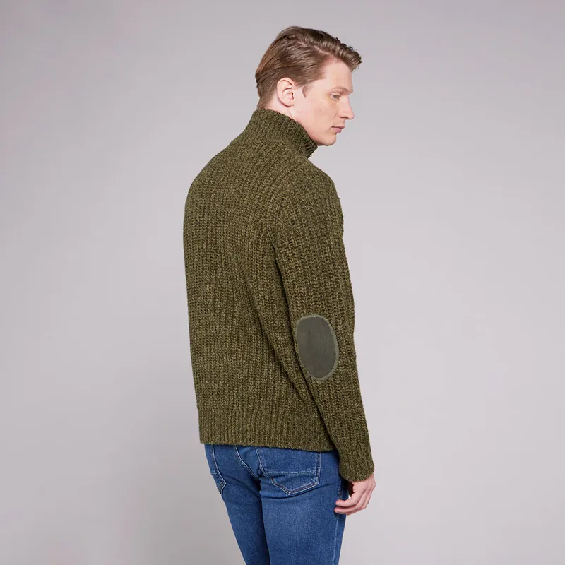 Toggi Wessex Mens Chunky Knit Sweater Olive-1