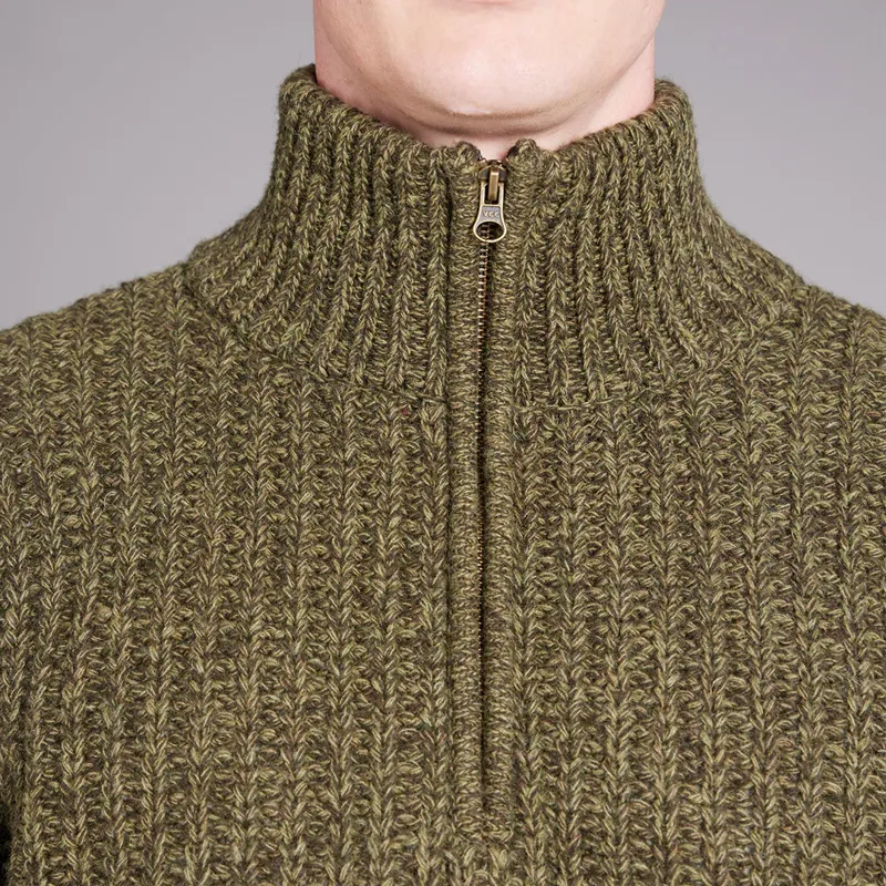 Toggi Wessex Mens Chunky Knit Sweater Olive-2