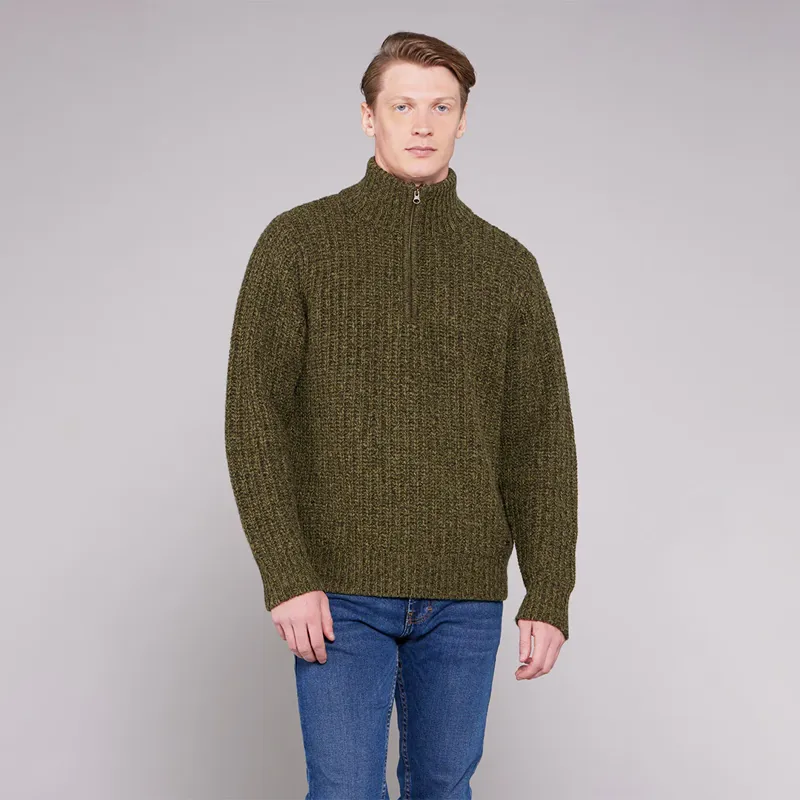 Toggi Wessex Mens Chunky Knit Sweater Olive