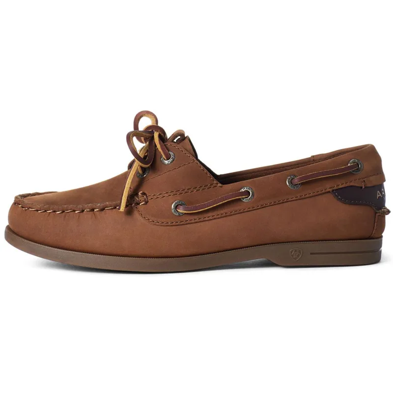 Ariat Antigua Womens Deck Shoe Walnut-1