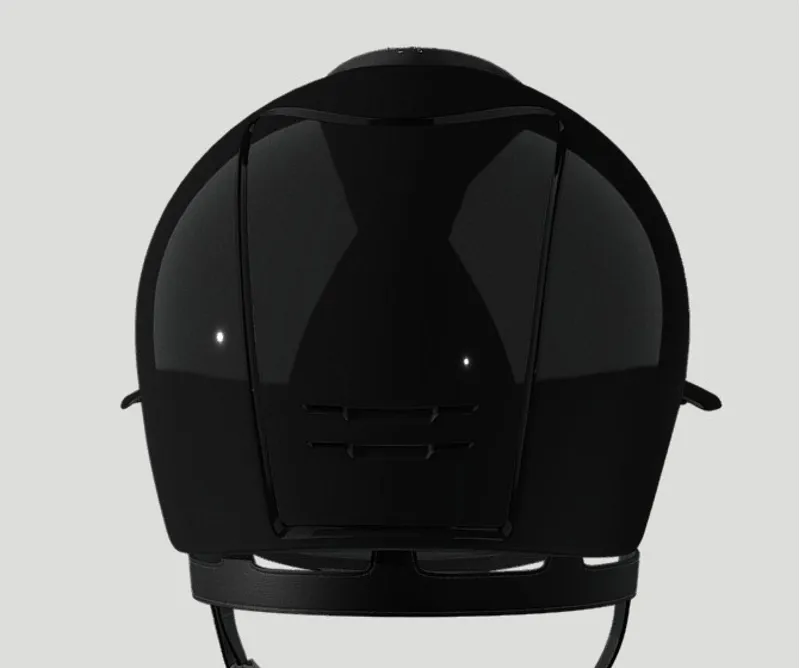 Kep Cromo 2.0 Polish Metal Black M - Custom FRONT Suede Black/Nuanced Gold - VISOR Polish Polo Black - STRAP Leather Cipria - LOGO Zirconi Gold-2