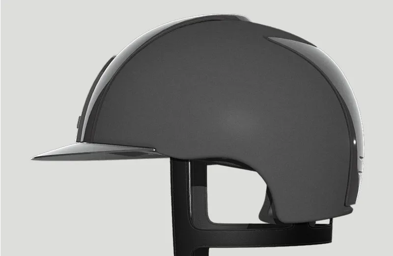 Kep Cromo 2.0 Polish Metal Grey M - Custom VISOR Polish Polo Grey - FRAME Polish Black - GRID Polish Black - SUBGRID Mirror Silver - BUTTON Textile Grey - LOGO Metal Silver Shine-1