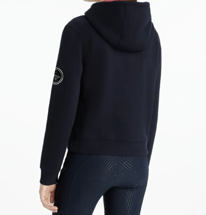 Lemieux Young Rider Hettie Half Zip Hoodie Navy-1