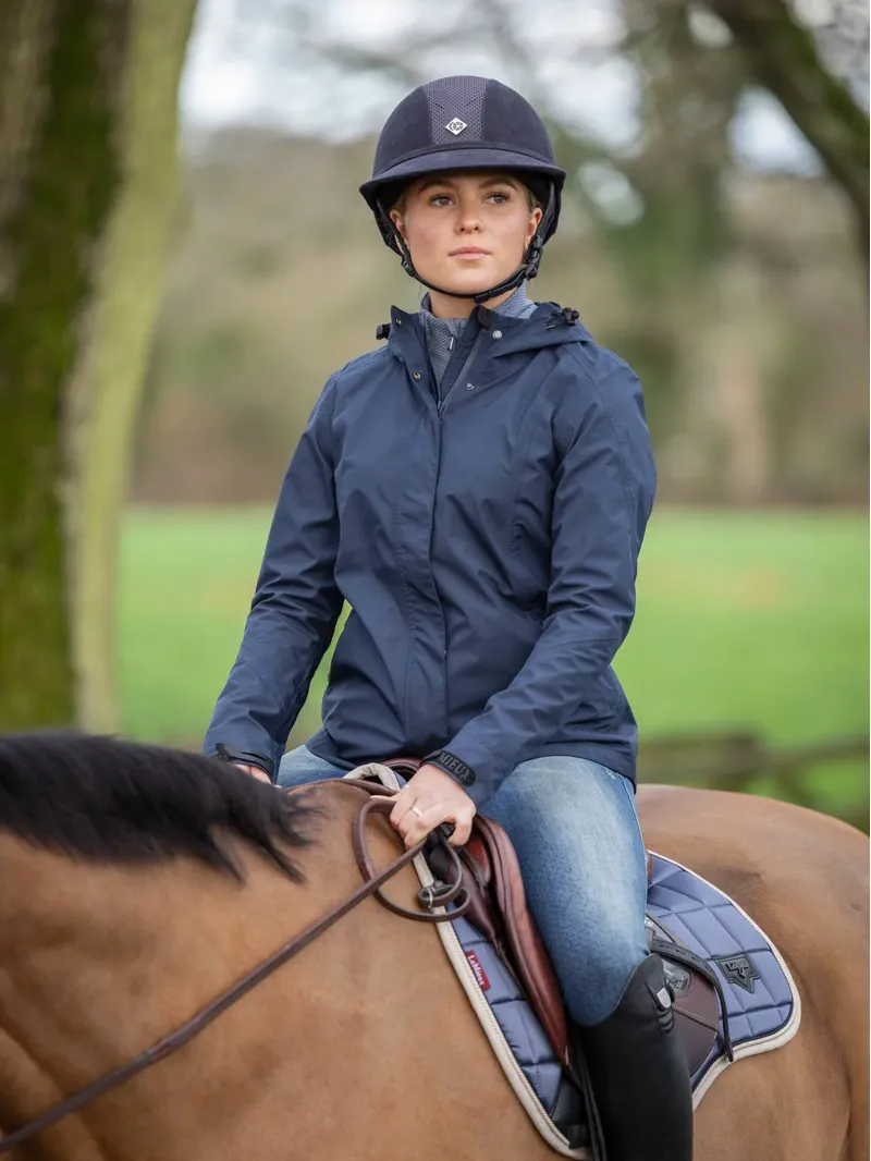 Isla Short Waterproof Jacket Navy-4