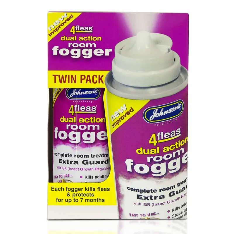 Johnsons 4Fleas Extra Guard Fogger 100ml Twin Pack
