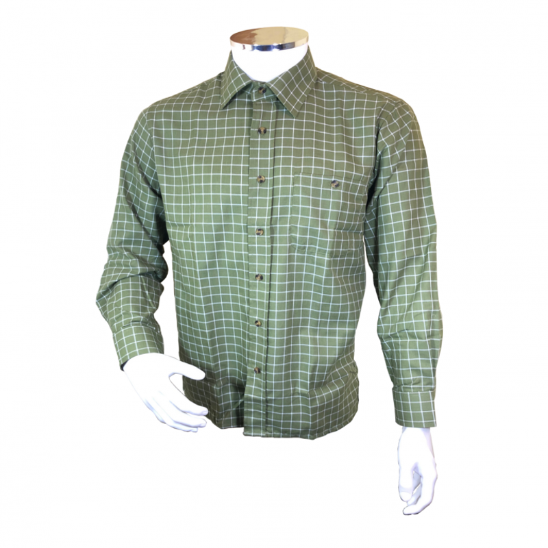 Drews Kelso Long Sleeve Shirt Green-1