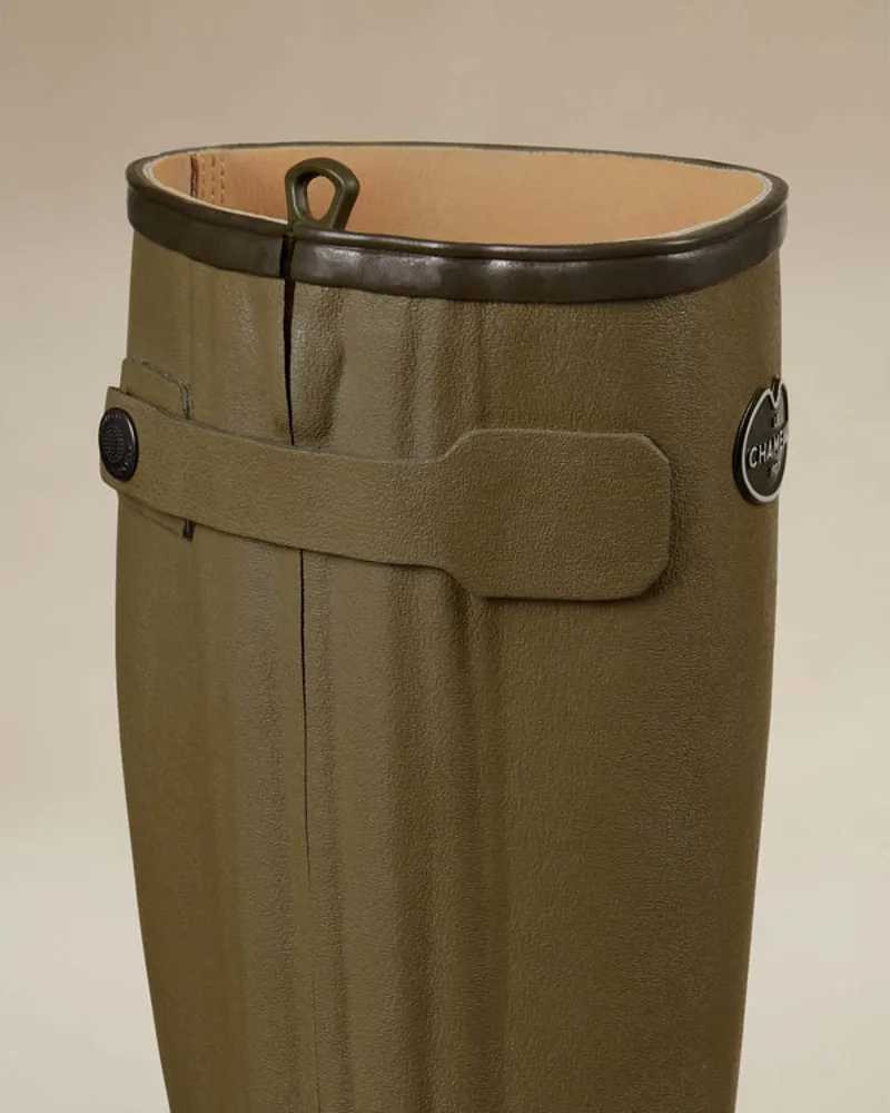 Le Chameau Chasseur Cuir Vert-2