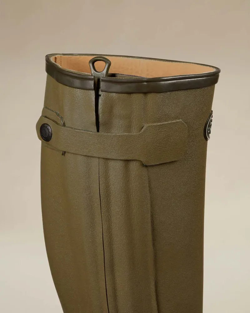 Le Chameau Chasseur Cuir Fe Vert-3