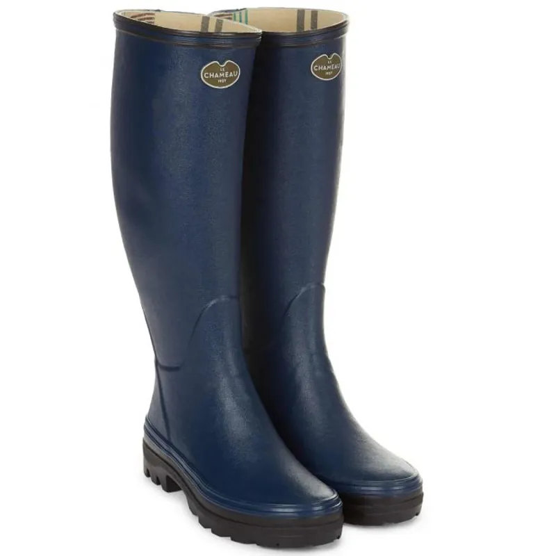 Le Chameau Giverny Jersey Lined Fe Marine-1