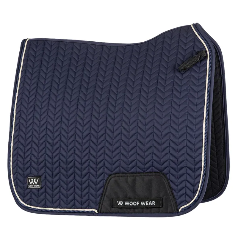 Woof Wear Herringbone Saddle Pad DR Navy