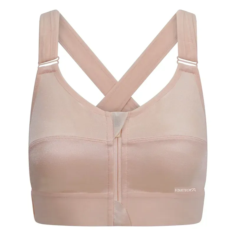 Equetech Rider Sports Bra in Beige/Nude