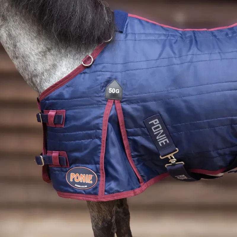 Gallop Ponie 50g Stable Rug in Navy-1