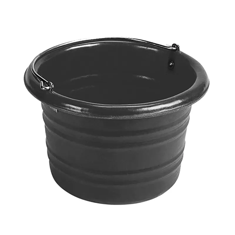 Stubbs 25lt Jumbo Water And Feed Bucket C/W Handle In Black