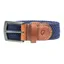 Hy Equestrian Woven Elastic Belt in Tan/Navy