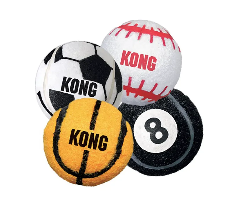 Kong 4-pack Small Sport Balls -  Assorted Styles