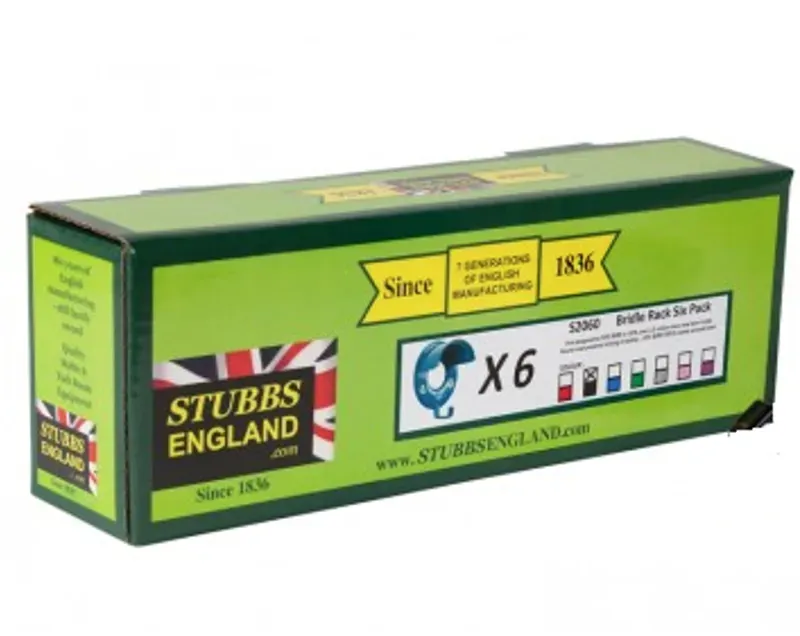 Stubbs Bridle Rack Six Pack in Black