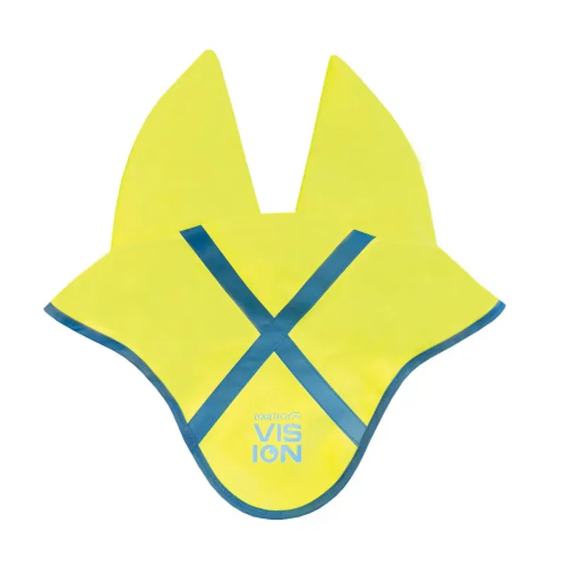 Equetech Hi-Vis Vision Acoustic Soundless Ear Bonnet in Yellow