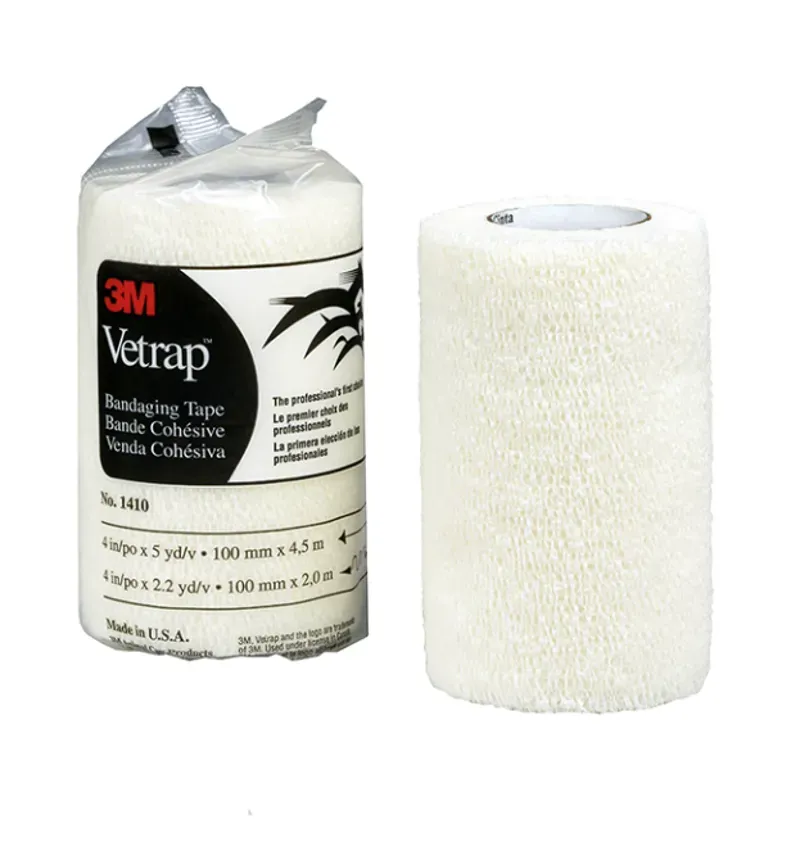 3M Vetrap Equine Cohesive 10cm Bandage in White