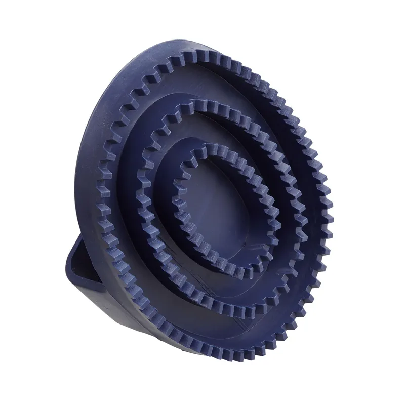 Bitz Large Rubber Curry Comb in Blue